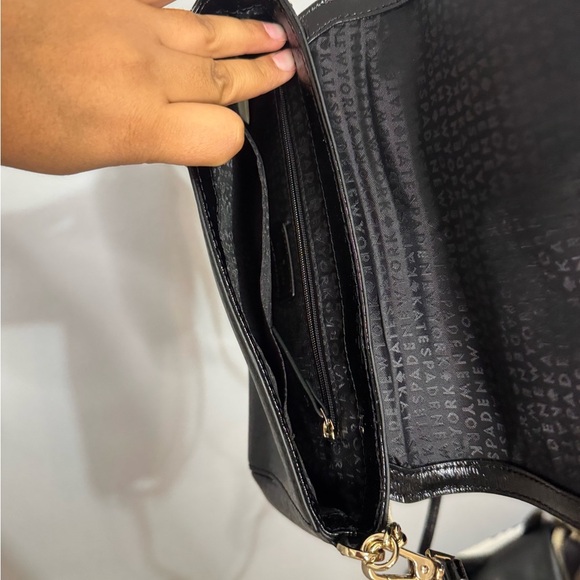 Kate Spade Black Crossbody Bag with Gold Chain - Picture 3 of 3